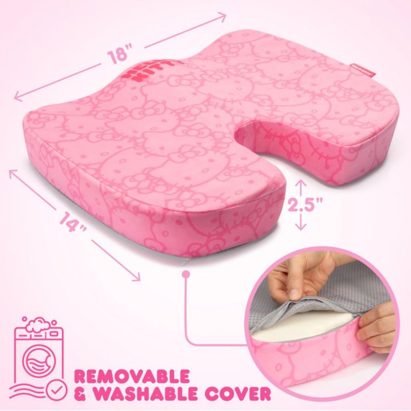 Cojín de Asiento Carbella Hello Kitty Rosa de Espuma Viscoelástica