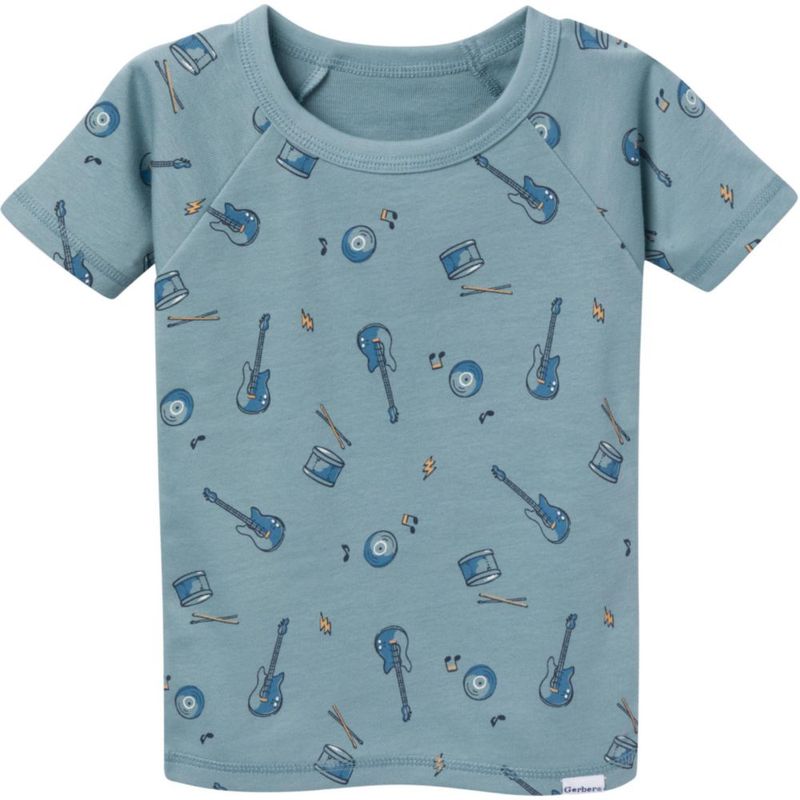 PAJAMAS Gerber para Niños 3T Guitarras – Set de 4 Piezas