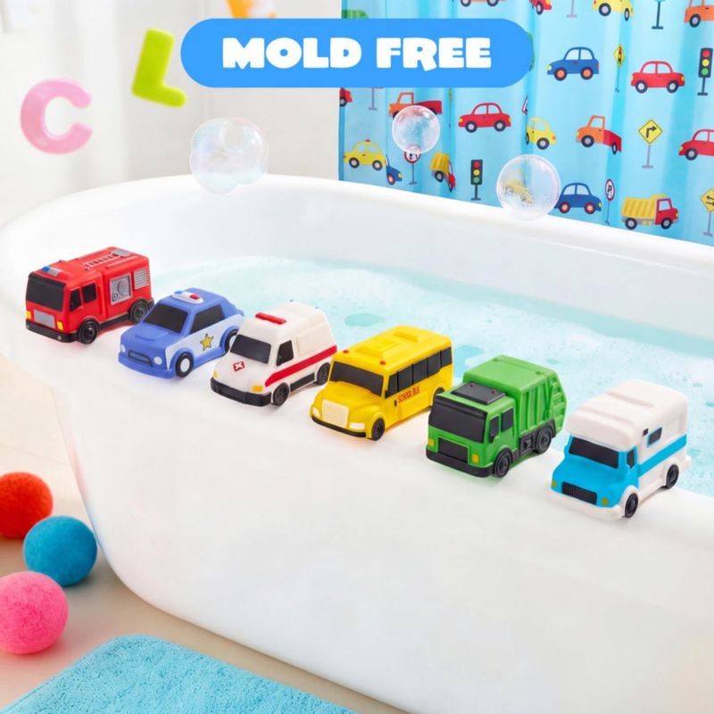 Juguete de baño JOYIN 6 piezas sin agujeros suave y exprimible