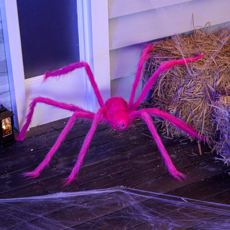 Araña JOYIN 150 cm Decoración Exterior Rosa Neón