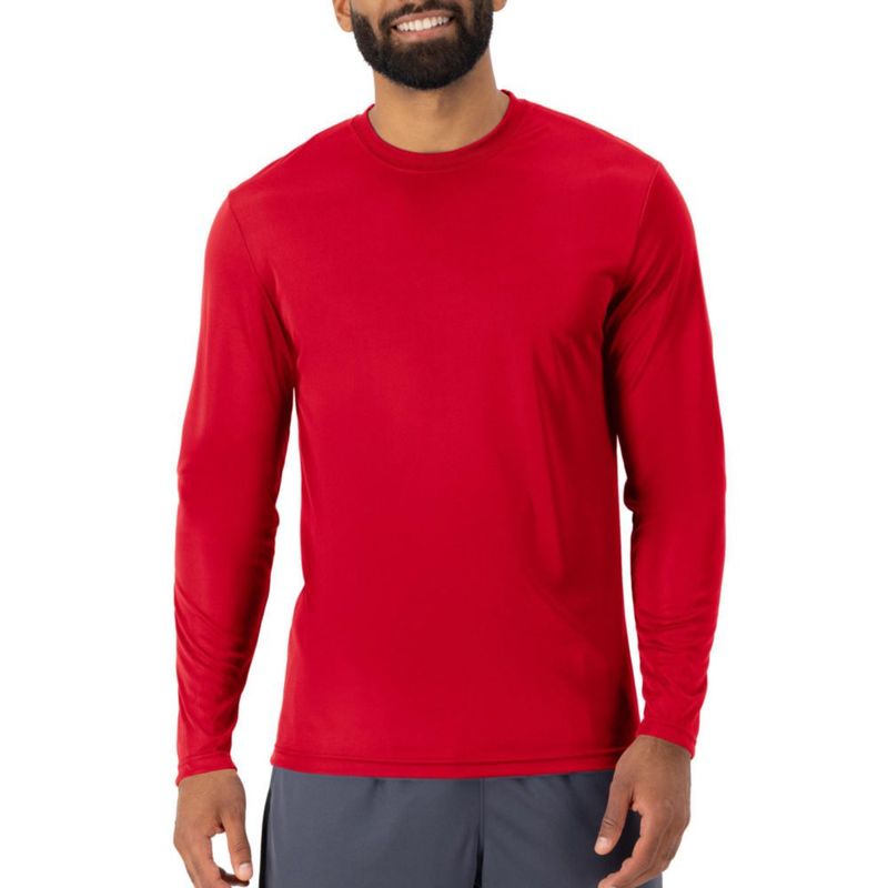 Camiseta Hanes mediana rojo intenso (2 unidades) UPF 50+