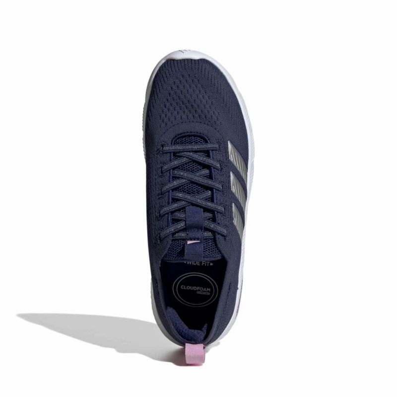 Zapatillas adidas Cloudfoam Flex 6 para mujer - Azul oscuro/Plata mate