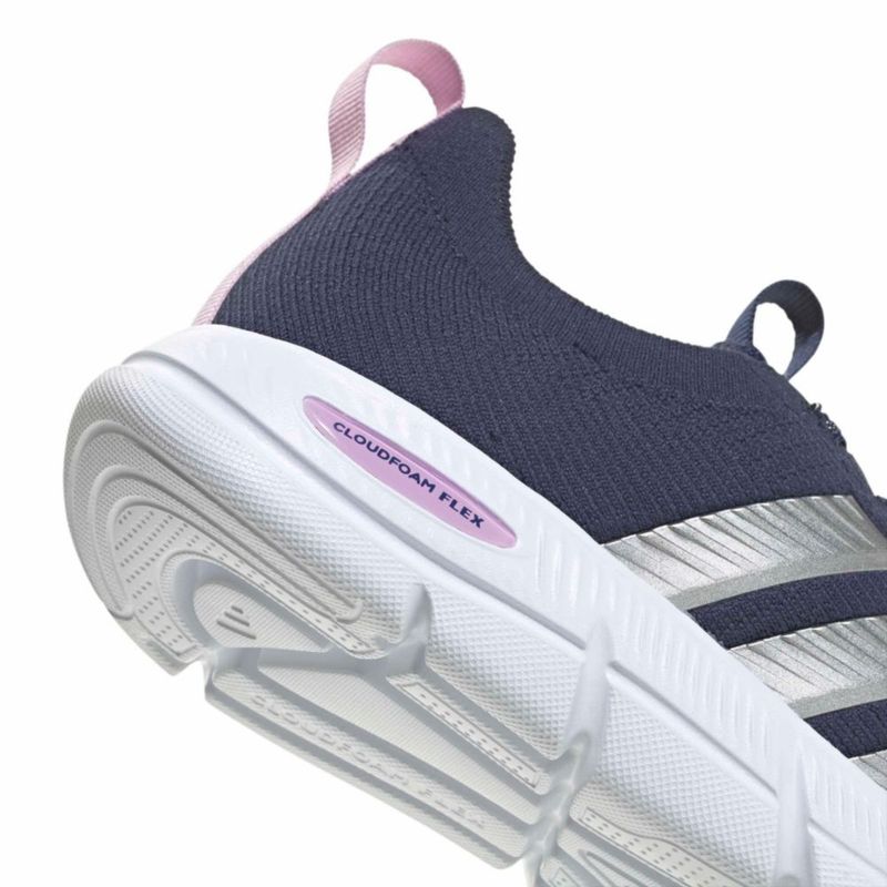 Zapatillas adidas Cloudfoam Flex 6 para mujer - Azul oscuro/Plata mate