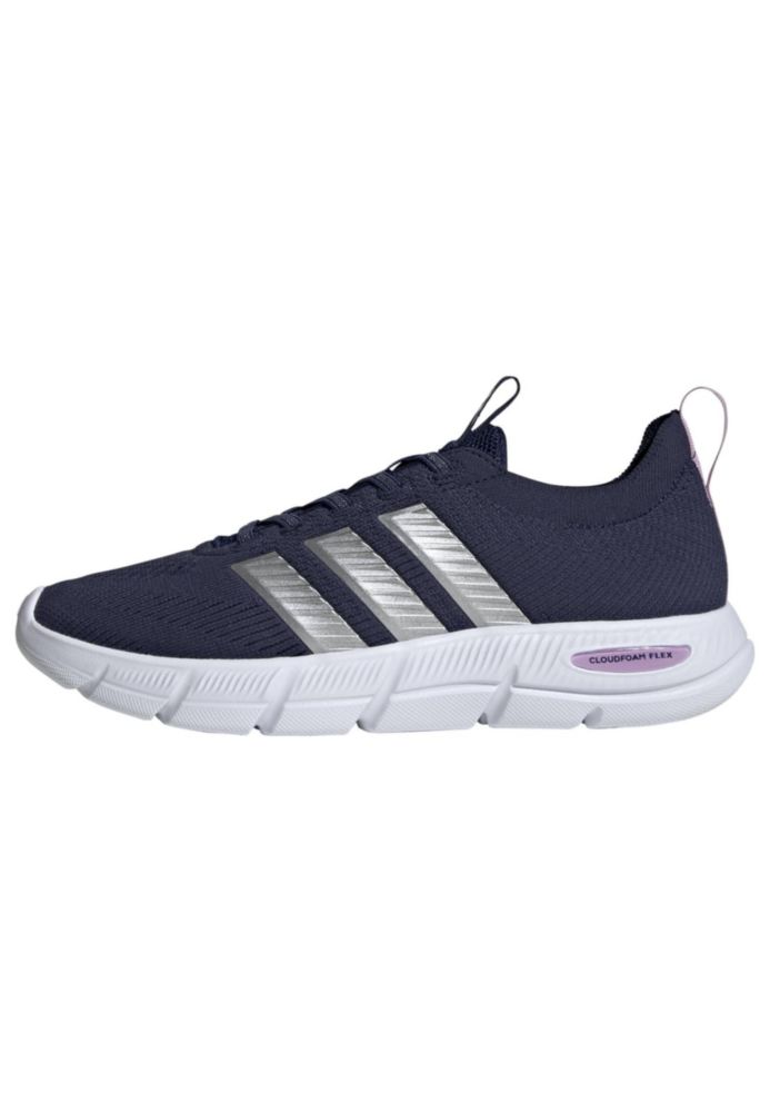 Zapatillas adidas Cloudfoam Flex 6 para mujer - Azul oscuro/Plata mate