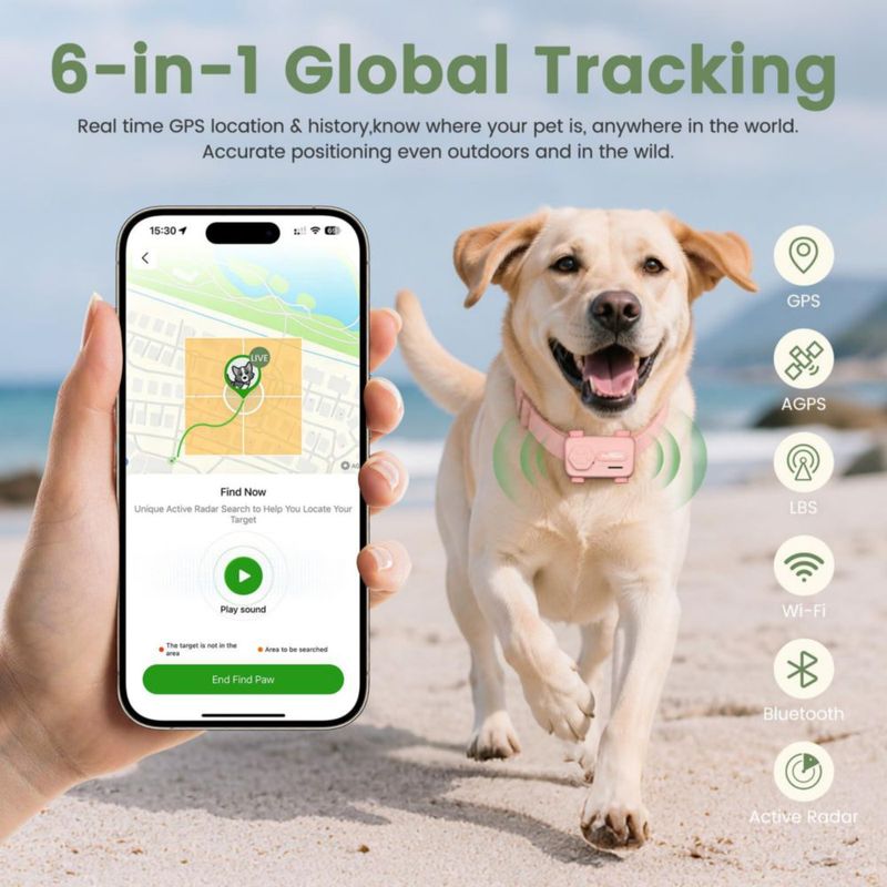 Rastreador para mascotas PetPhone GPS impermeable 37 g