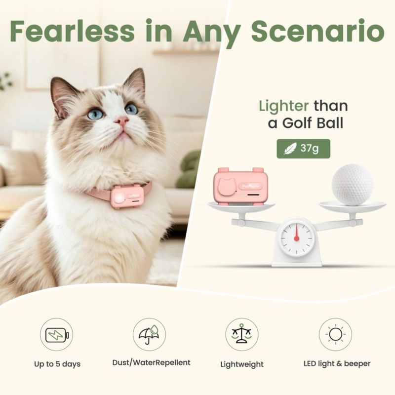 Rastreador para mascotas PetPhone GPS impermeable 37 g