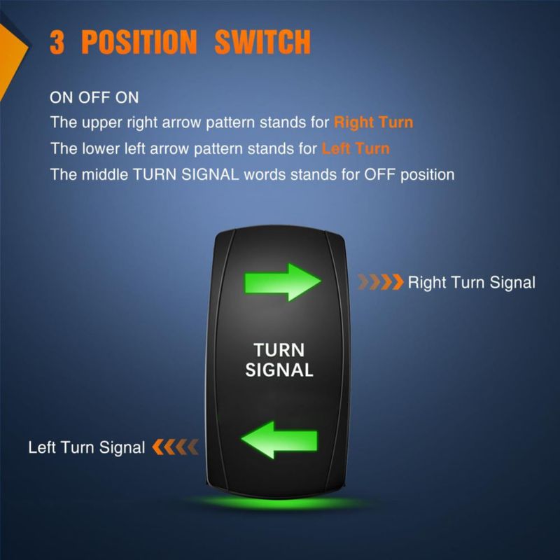 Interruptor de Señal de Giro Nilight 12V/24V 20A/10A SPDT