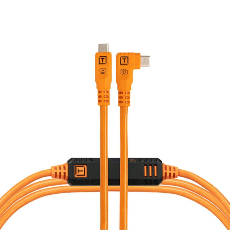 Cable USB‑C Tether Tools 18 m 10 Gbps Naranja (Datos)