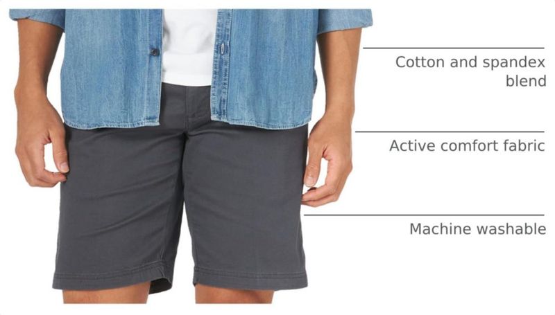 Pantalones cortos Lee Extreme Motion 25 cm Carbón 34