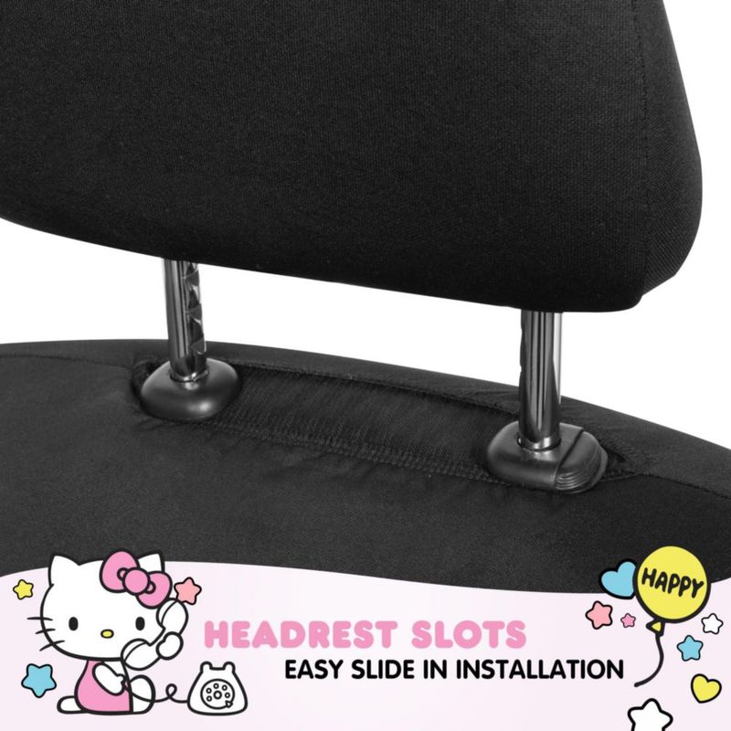 Cubierta de Asiento Carbella Hello Kitty Rosa 2 pzs Poliéster
