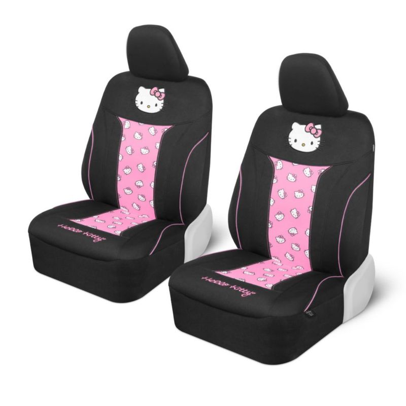 Cubierta de Asiento Carbella Hello Kitty Rosa 2 pzs Poliéster