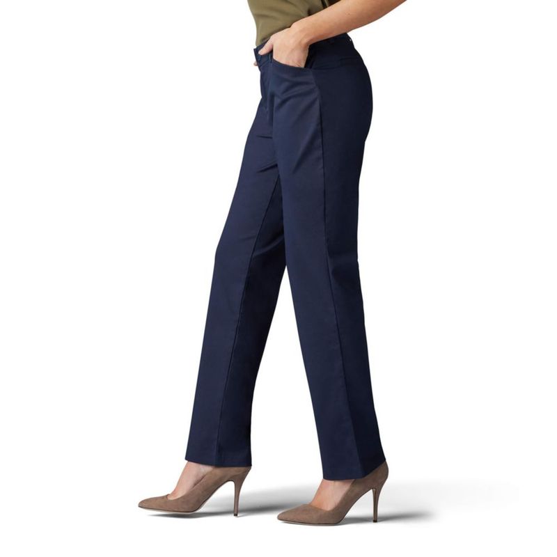 Pantalones Lee de Corte Relajado y Pierna Recta Azul Imperial