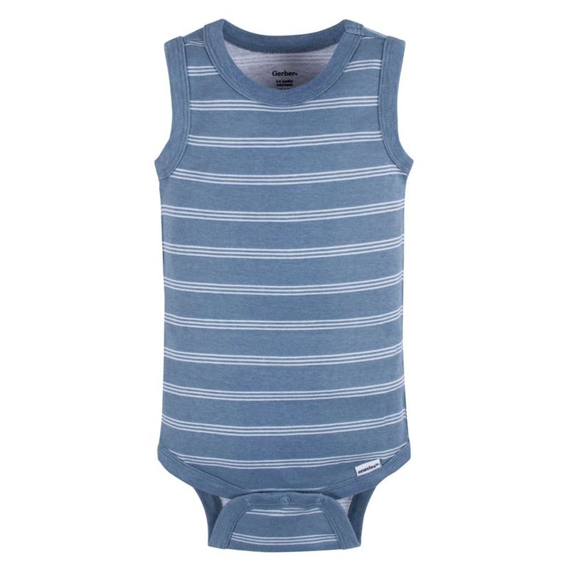 Leotardo Gerber 24 meses con rayas azules - pack de 5