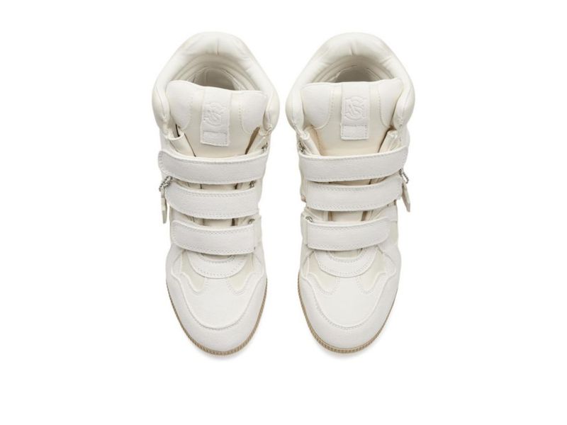 Zapatilla Steve Madden Mavis de ante blanco talla 10