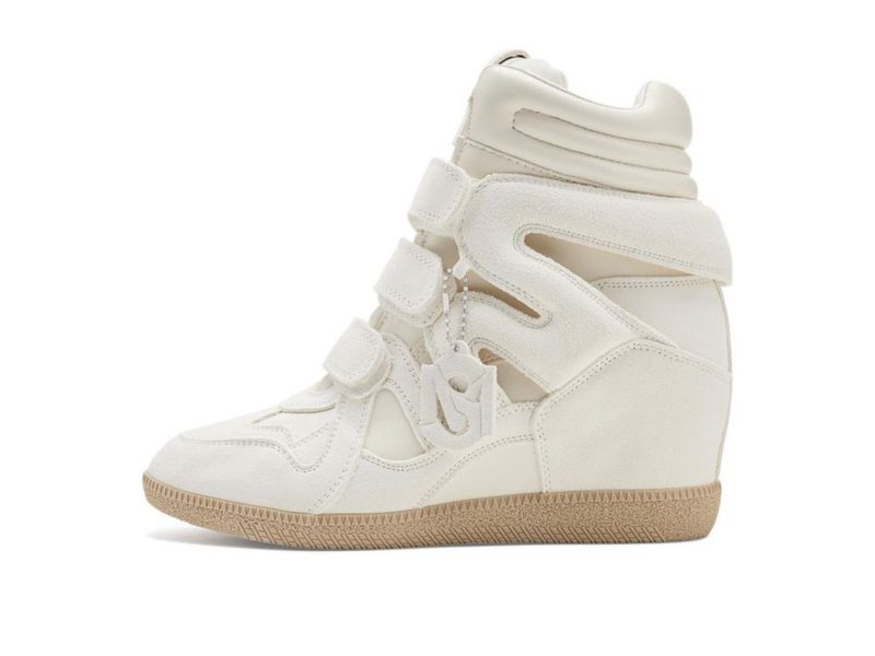 Zapatilla Steve Madden Mavis de ante blanco talla 10
