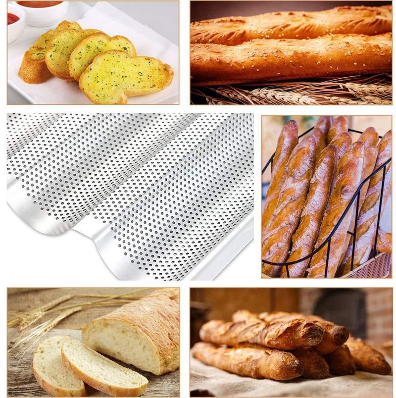 Molde para baguette AYCCNH 2 unidades 38 cm Acero inoxidable