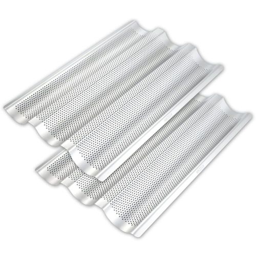 Molde para baguette AYCCNH 2 unidades 38 cm Acero inoxidable