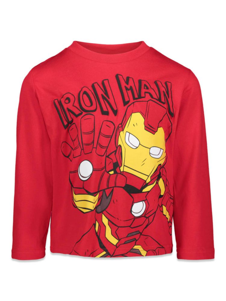 Camiseta Marvel Avengers 3‑pack manga larga 5T
