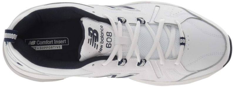 Zapatilla de entrenamiento cruzado New Balance 608 V5 Blanco/Marino (XX – Extra ancho)