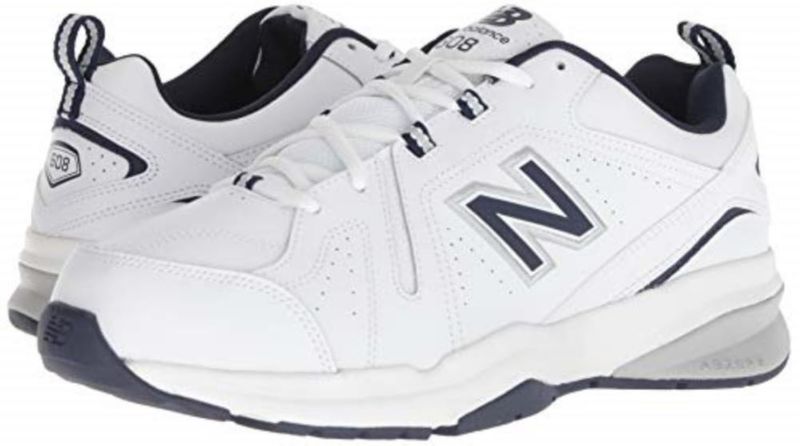 Zapatilla de entrenamiento cruzado New Balance 608 V5 Blanco/Marino (XX – Extra ancho)