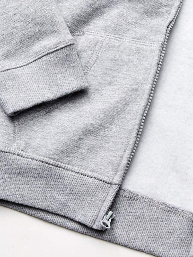 Sudadera con capucha Nautica gris jaspeado X-Large con cremallera