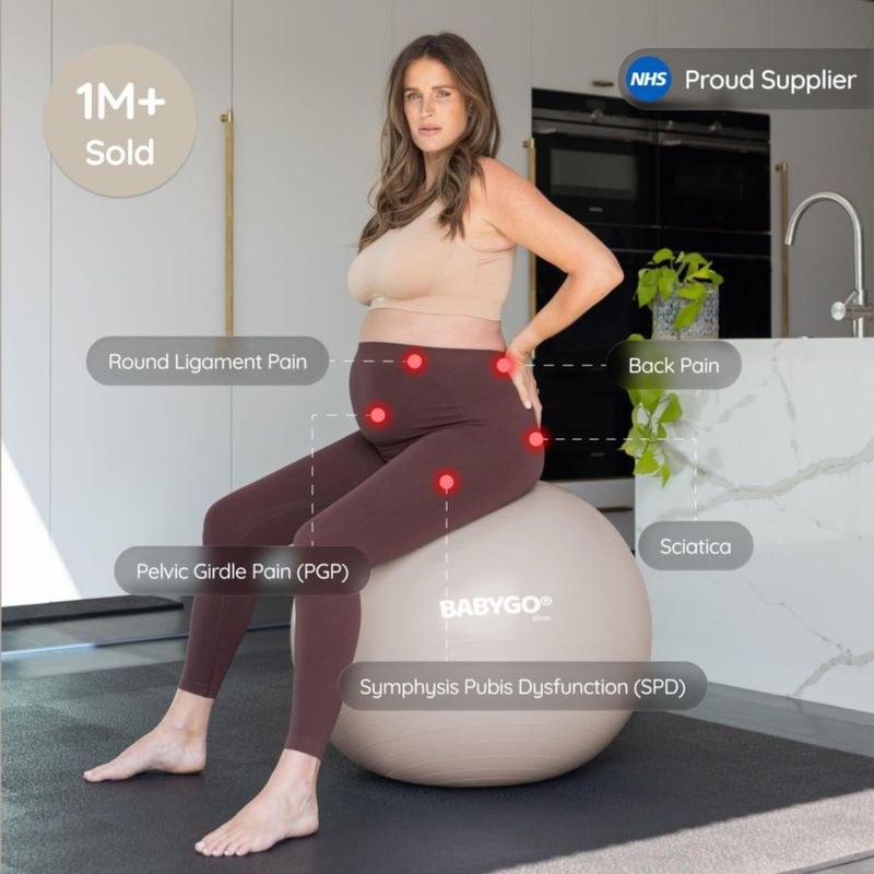 Bola de Parto BABYGO 65/75 cm con Libro Incluido