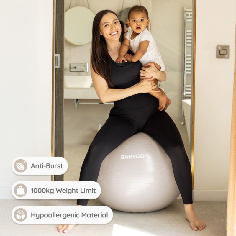 Bola de Parto BABYGO 65/75 cm con Libro Incluido