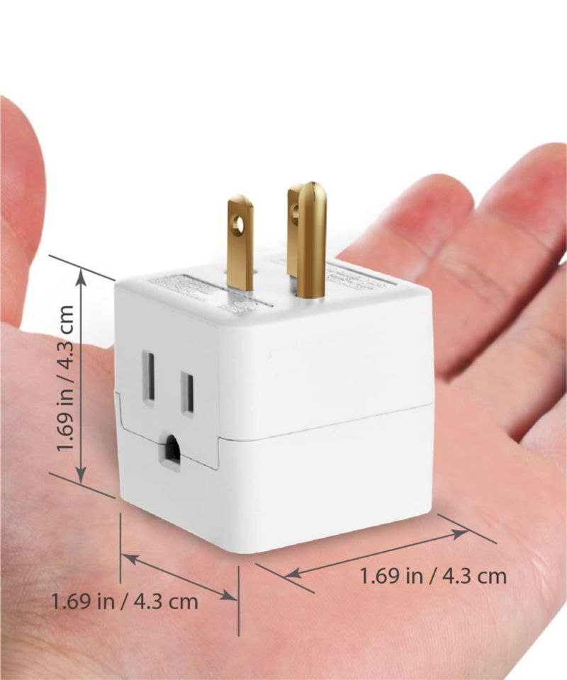 Extensor de Enchufes Fosmon 3 Tomacorrientes 3 Pines 1875W (3 unidades)