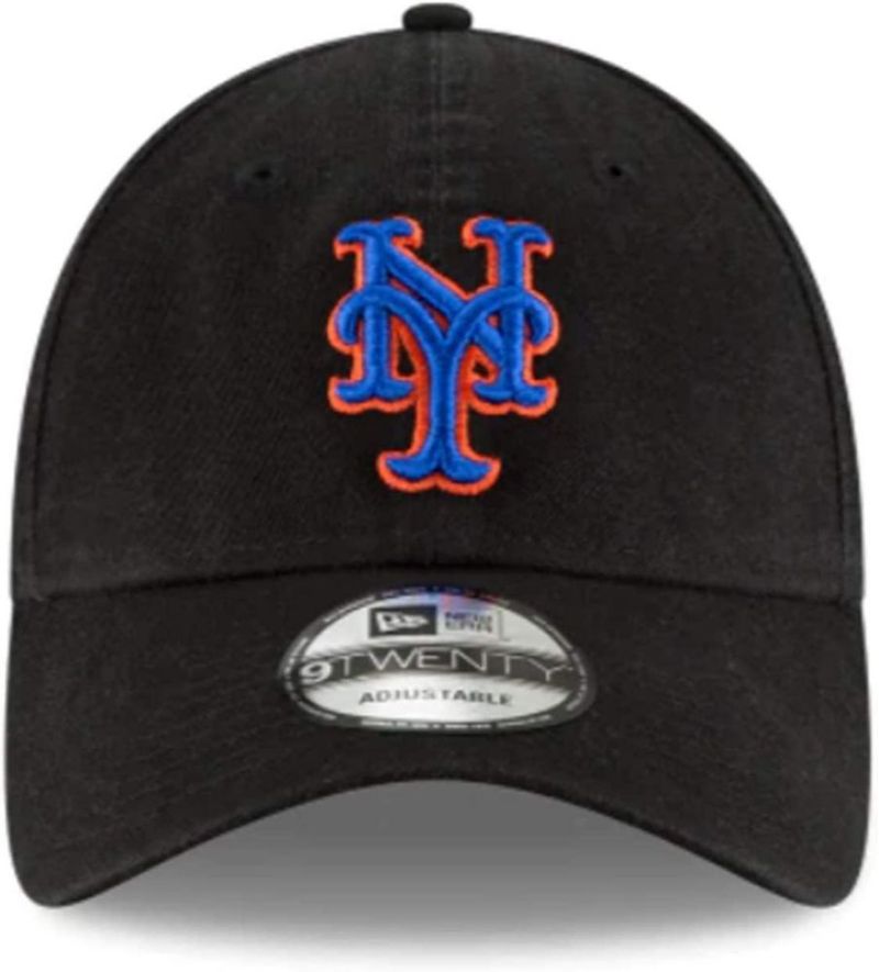 Gorra Ajustable New Era MLB Core Classic 9TWENTY Mets Negra