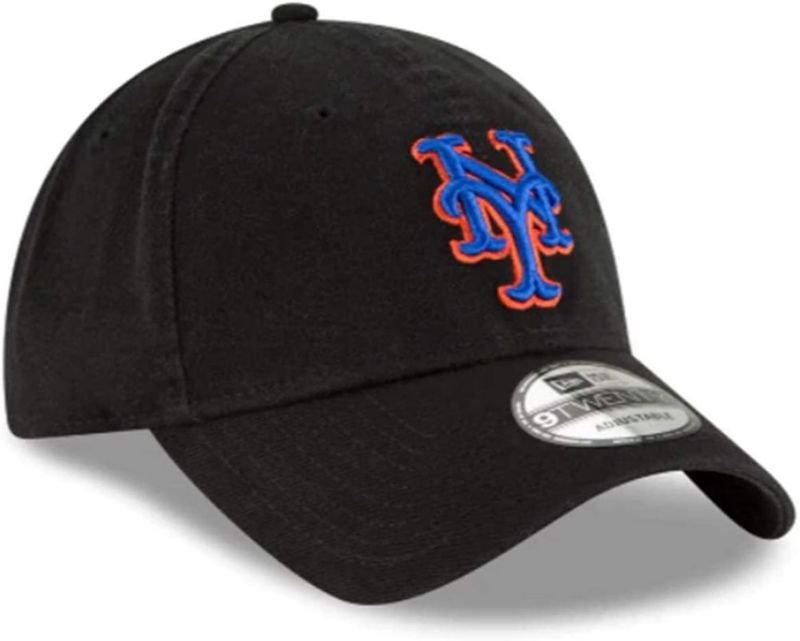 Gorra Ajustable New Era MLB Core Classic 9TWENTY Mets Negra