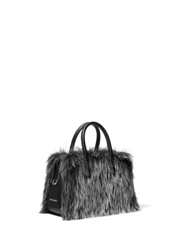 Bandolera Michael Kors Laila Negra Extra Pequeña de Piel Sintética