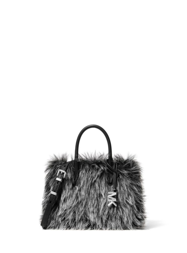 Bandolera Michael Kors Laila Negra Extra Pequeña de Piel Sintética