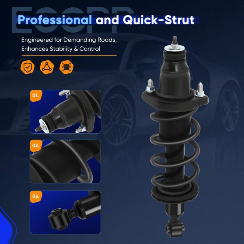 Conjunto de Amortiguadores ECCPP para Honda Civic 2001‑2005 (Par Trasero)