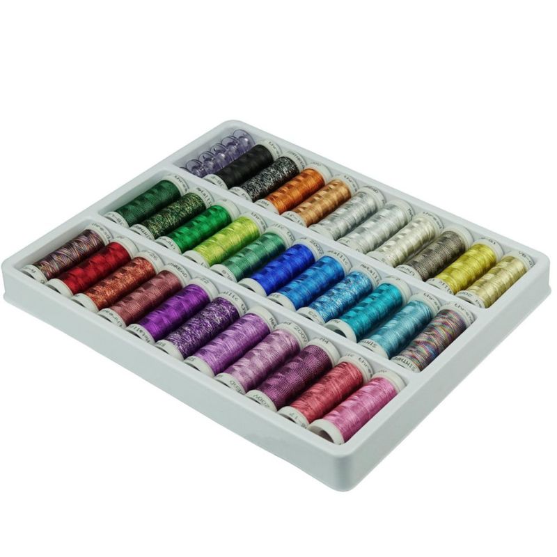 Hilo metálico para bordado Simthread 200 yardas 32 colores