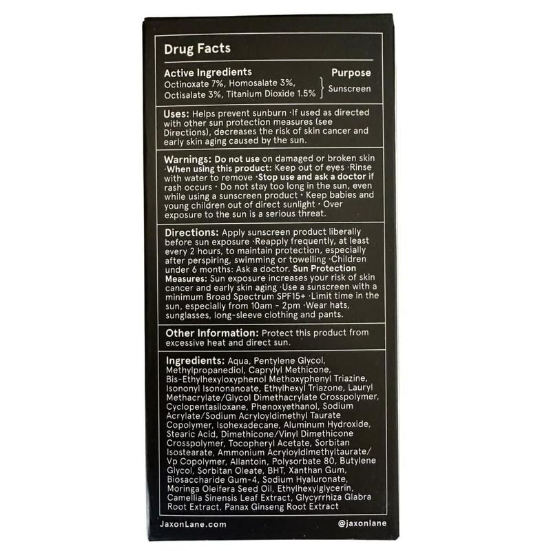 Protector Solar JAXON LANE Rain Or Shine FPS 50 60 ml Paquete de 2