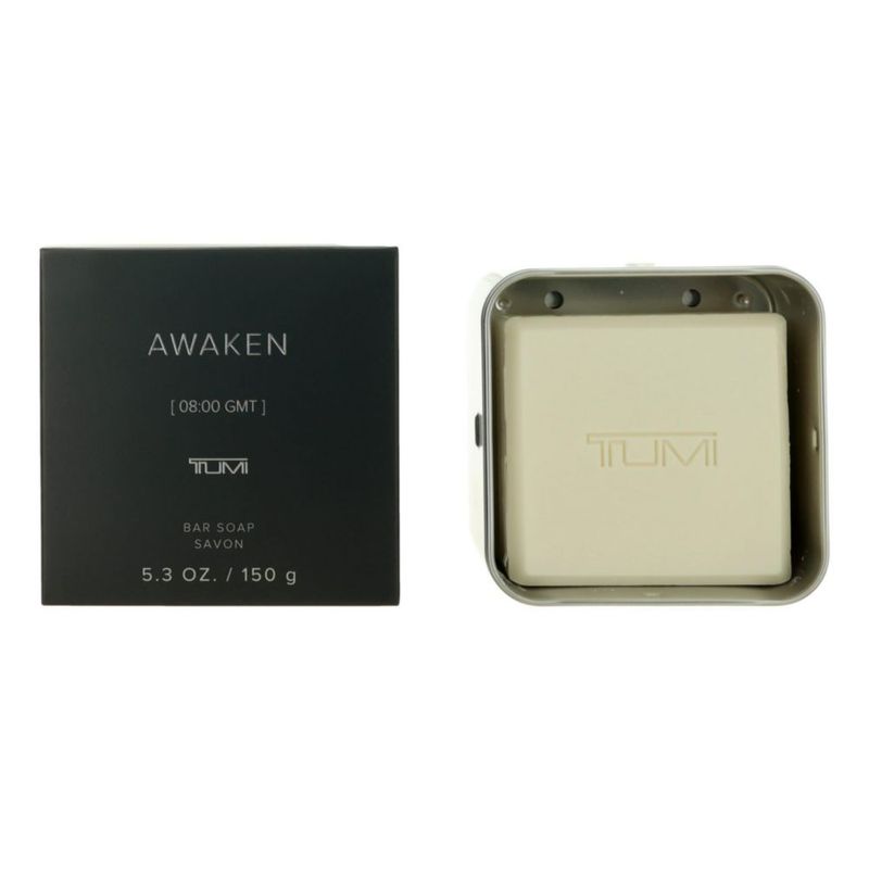Jabón en barra Tumi Awaken 150 ml para hombre con funda de aluminio