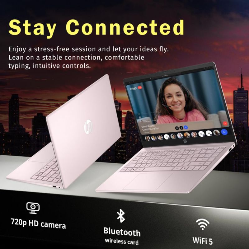 Portátil HP Stream 14" N150 16GB RAM 416GB Rosa