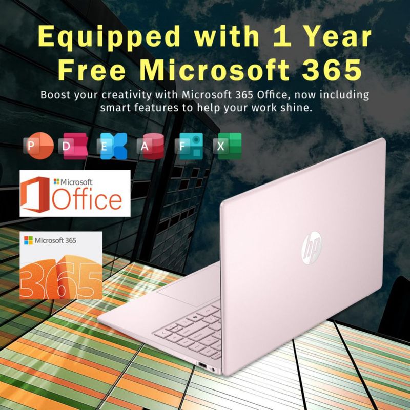 Portátil HP Stream 14" N150 16GB RAM 416GB Rosa
