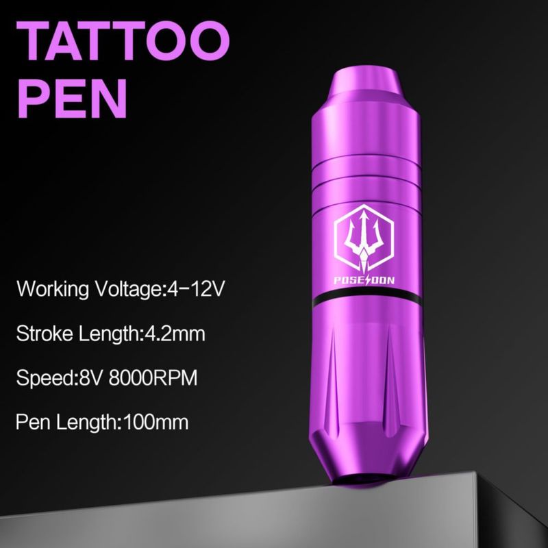 Kit de tatuaje Gaea Poseidón sin cable batería de 2300 mAh 20 agujas