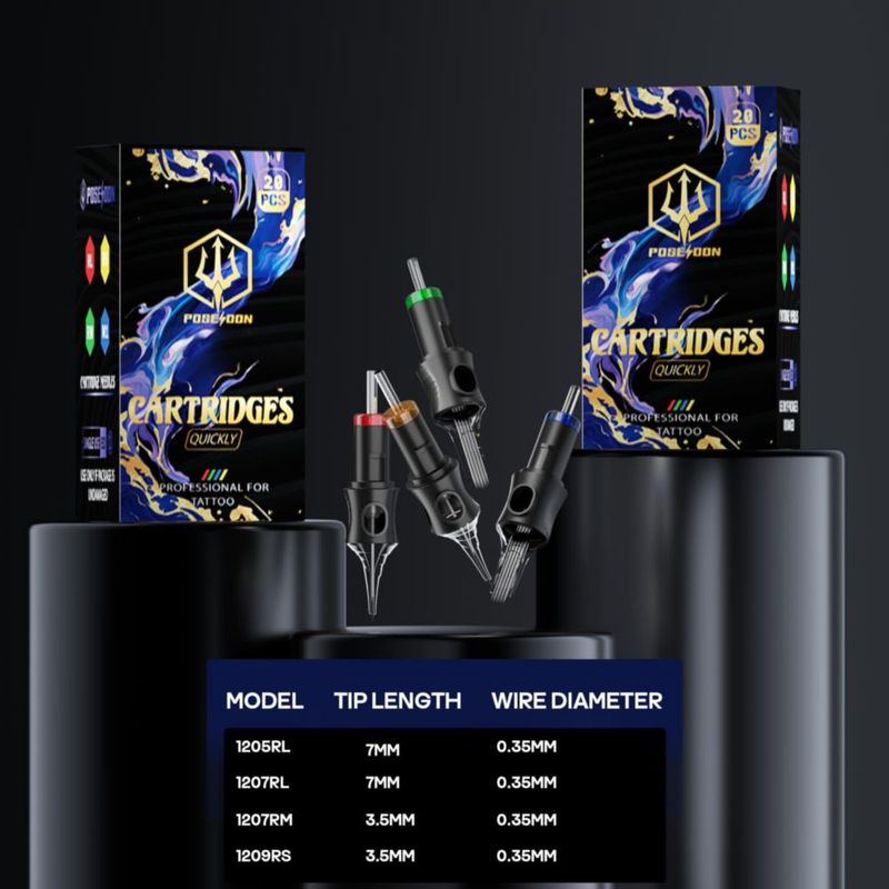 Kit de tatuaje Gaea Poseidón sin cable batería de 2300 mAh 20 agujas