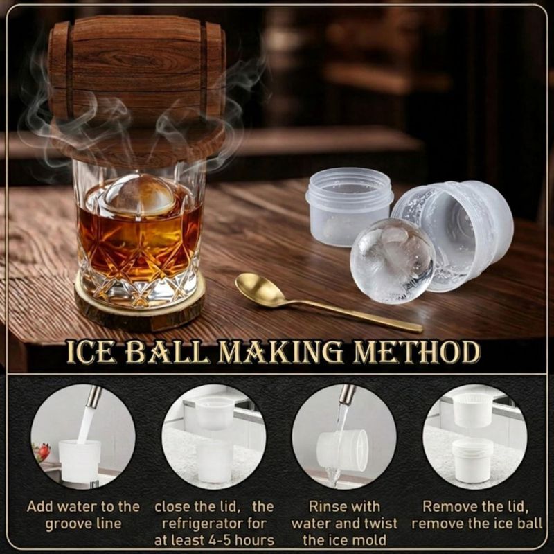 Kit ahumador para whisky Yodel con 6 tipos de virutas de madera y 2 vasos