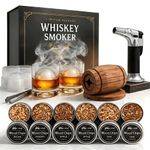 Kit ahumador para whisky Yodel con 6 tipos de virutas de madera y 2 vasos