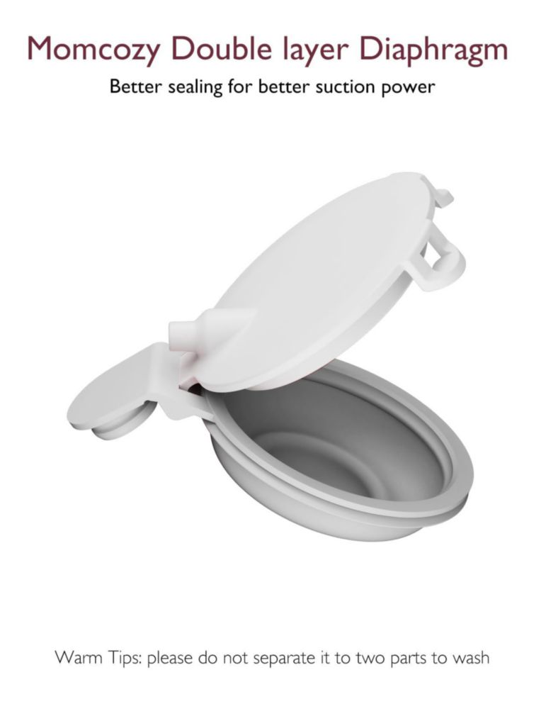 Piezas para extractor de leche Momcozy Upgraded M9 paquete de 2
