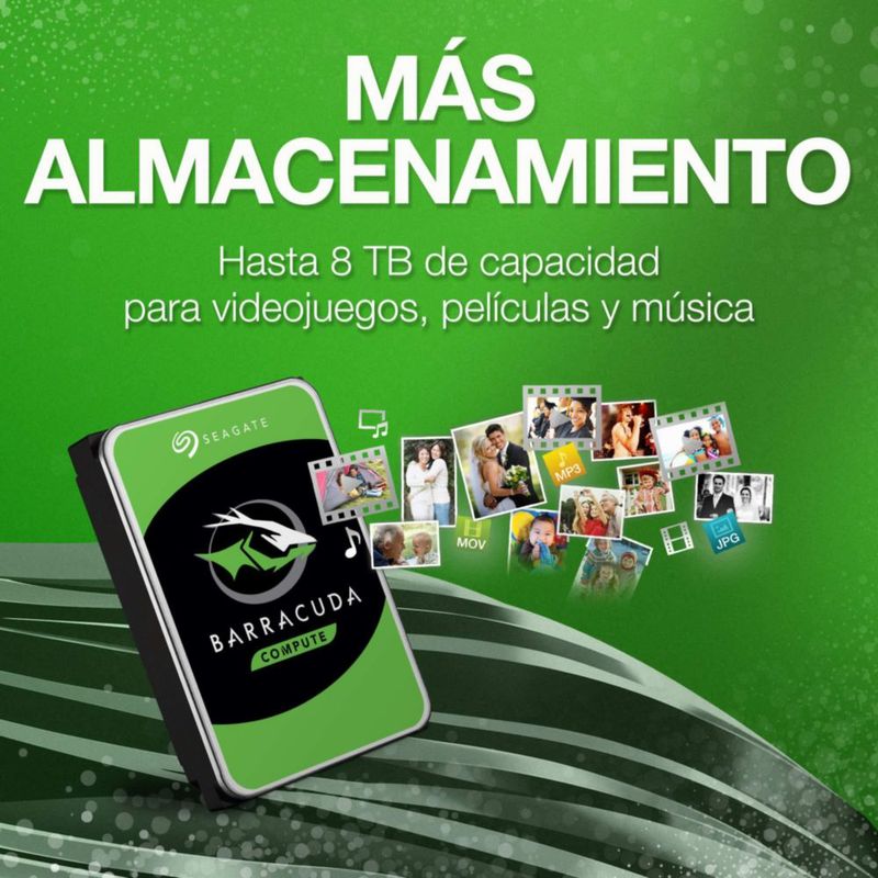 Disco duro interno Seagate BarraCuda 4 TB SATA 6 Gb/s 3.5"