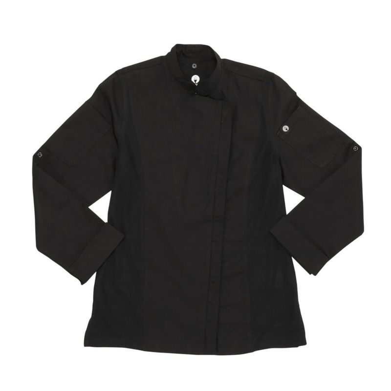Chaqueta de Chef Chef Works para Mujer Hartford Negra Talla Mediana
