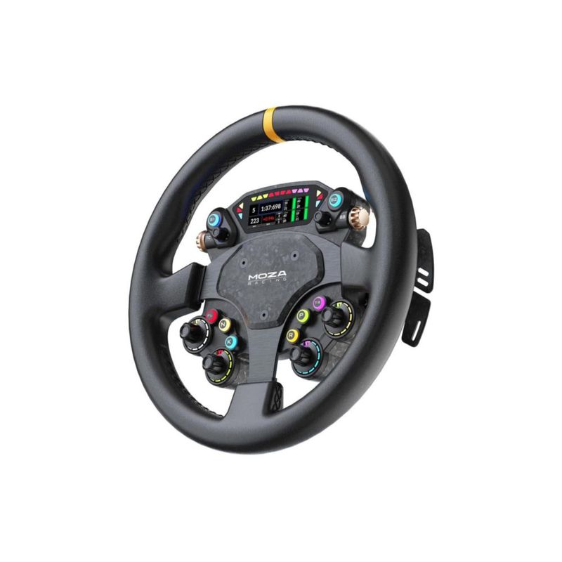 Volante MOZA RACING 330 mm RGB de carbono y metal