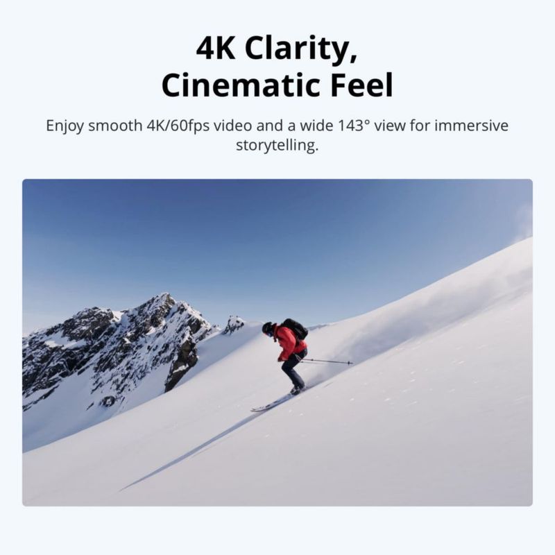 Videocámara DJI Osmo Nano 4K 60 fps 143° Wide POV 64 GB