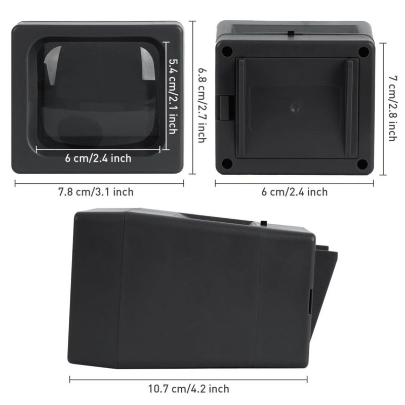 Visor de diapositivas y películas TCNEWCL de 35 mm con aumento de 2X