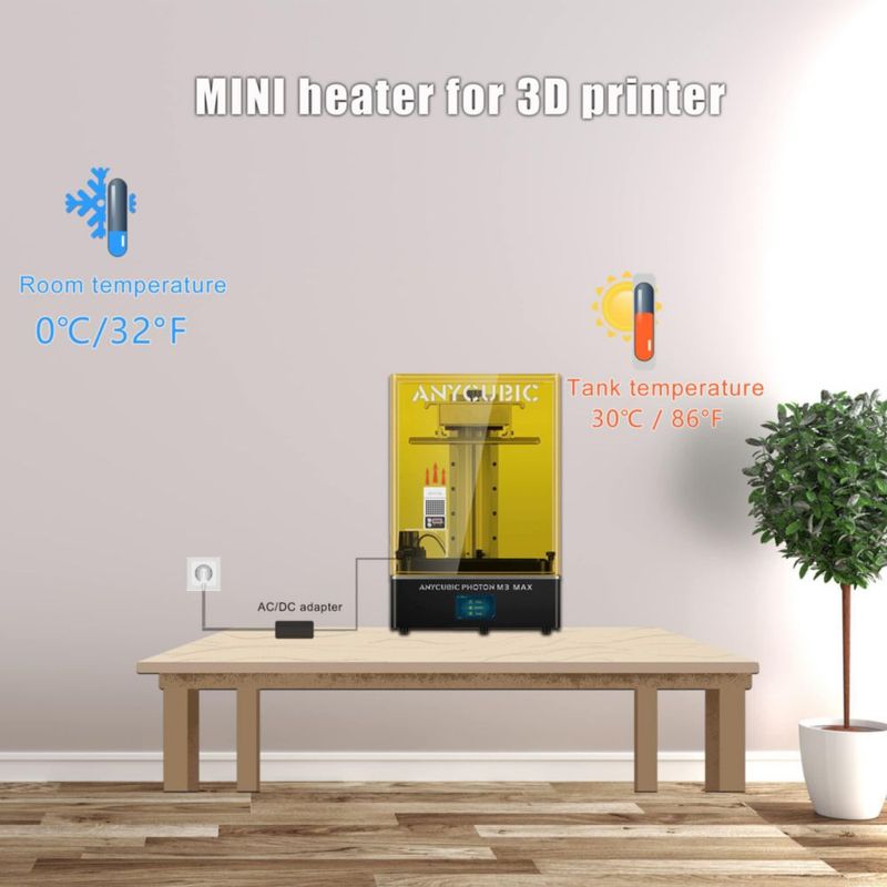 Mini calentador para impresora 3D Youyoute controlador de temperatura
