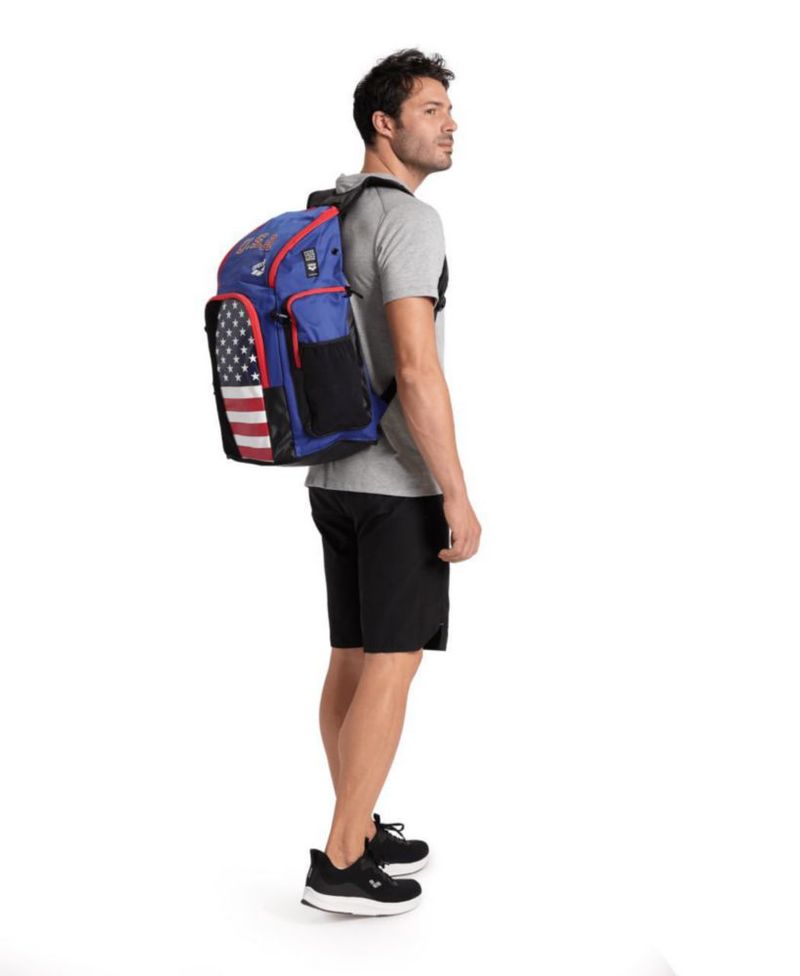 Mochila ARENA Spiky III 45L Equipo de Natación EE. UU.